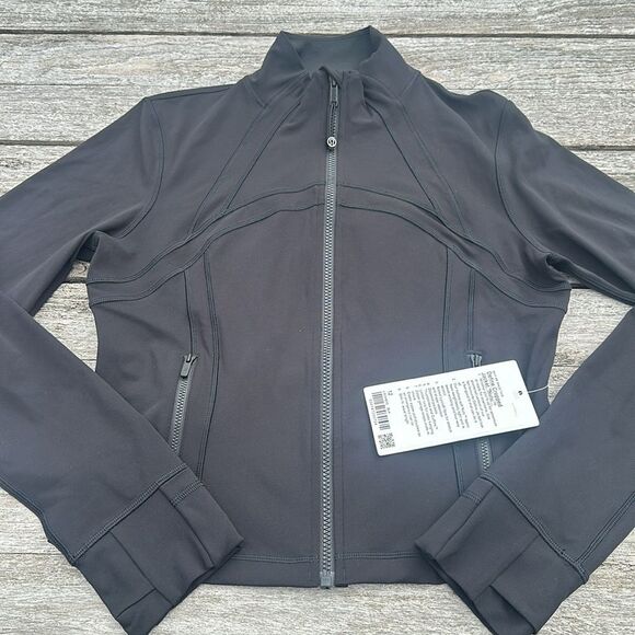 lululemon athletica Tops - Lululemon  jacket Define Cropped Jacket Nulu Black size 12 NWT